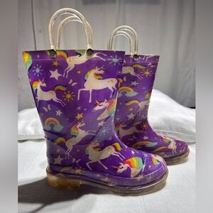 Western Chief Purple Unicorn Rain Boots